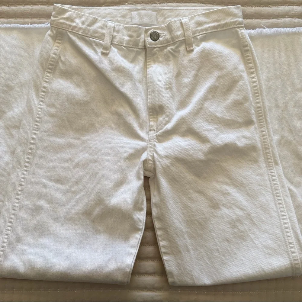 Boyish Kirby High Rise Straight Leg Denim Jeans in Vertigo Wash, Size 25